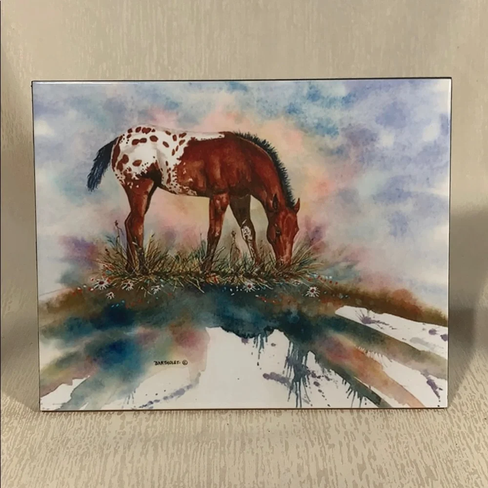 Ceramic Horse Art Tile